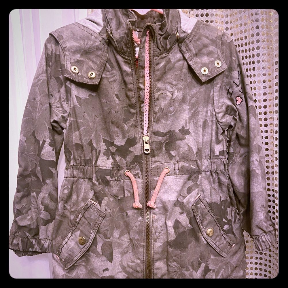 Adorable camouflage jacket.